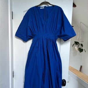 Co. Vibrant Cobalt Blue Midi Dress